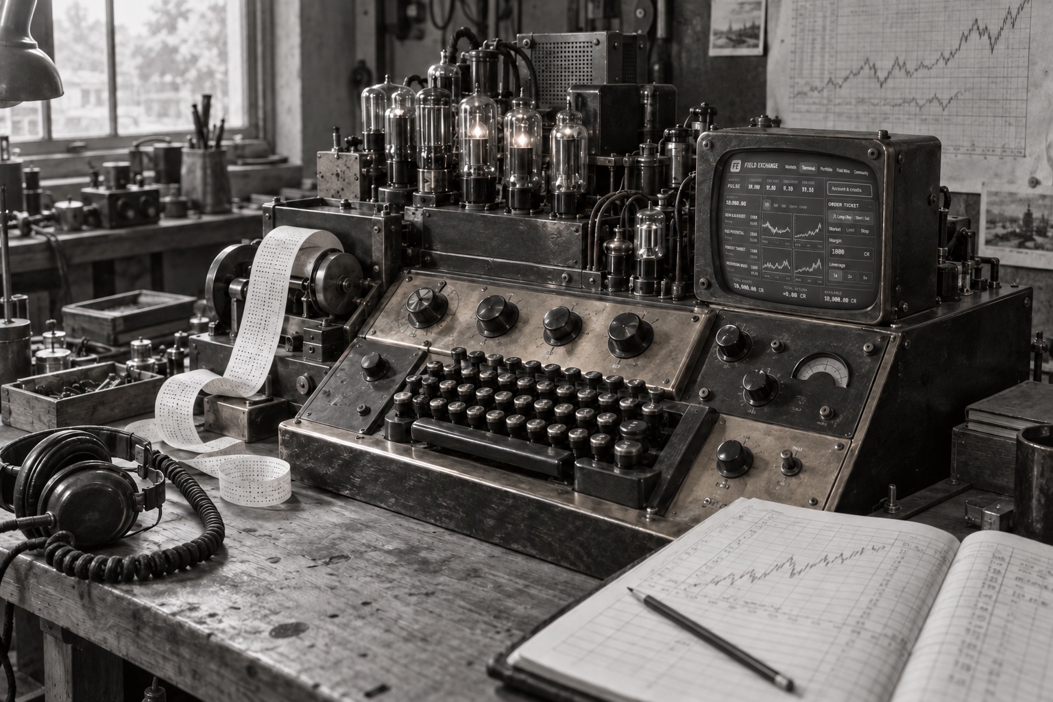 1932 valve-and-bakelite trading computer