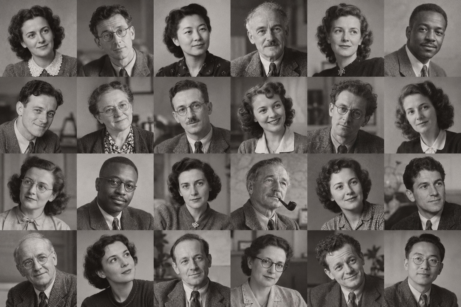 Archive portrait sheet
